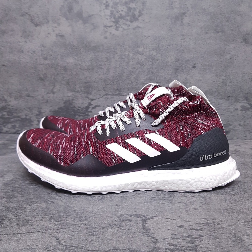 ADIDAS Ultra Boost DNA Mid X‎ Patrick Mahomes Running Shoes Mens 8.5 Burgundy
